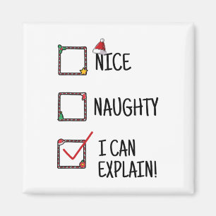 Aimant Nice Naughty Je Peux Expliquer La Sélection Drôle 