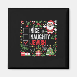 Aimant Nice Naughty Juif Funny Noël Père Noël