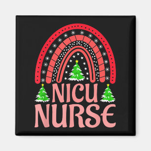 Aimant Nicu Nurse Christmas Crew Nurselife Nurse Noël