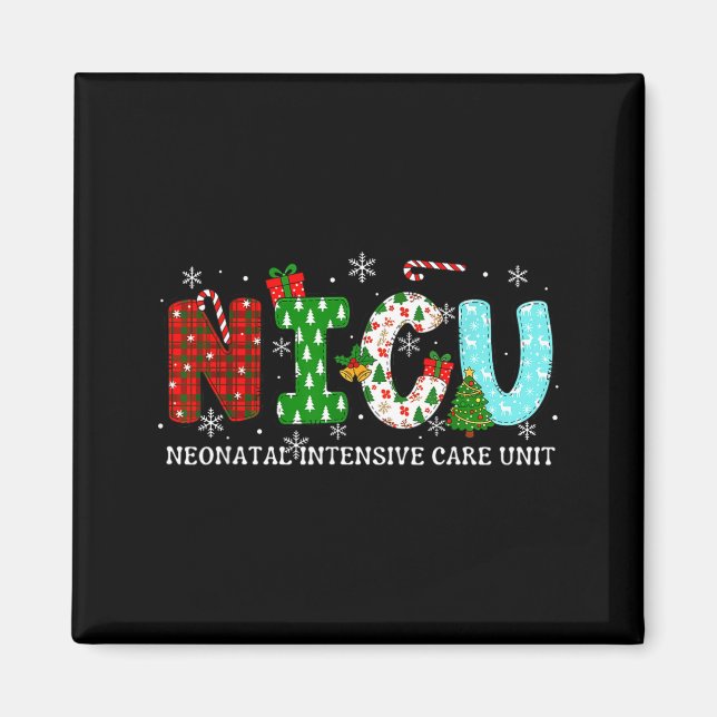 Aimant Nicu Nurse Christmas Neonatal Intensive Care Unit  (Devant)