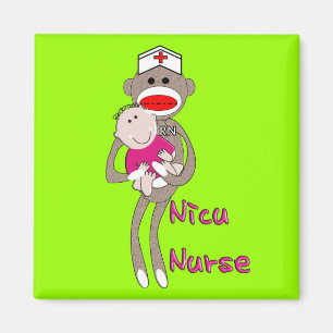 Aimant Nicu Nurse Sock Singe Design Cadeaux