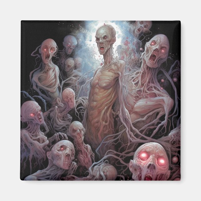 Aimant Nid De Zombies Morts Non Morts Horreur Art (Devant)