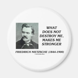 Aimant Nietzsche Ce Qui Ne Me Détruit Pas Rend Plus Forte