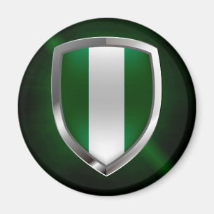 Aimant Nigeria Metallic Emblem
