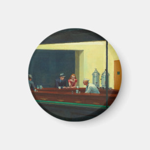 Aimant Nighthawks peinture par Edward Hopper