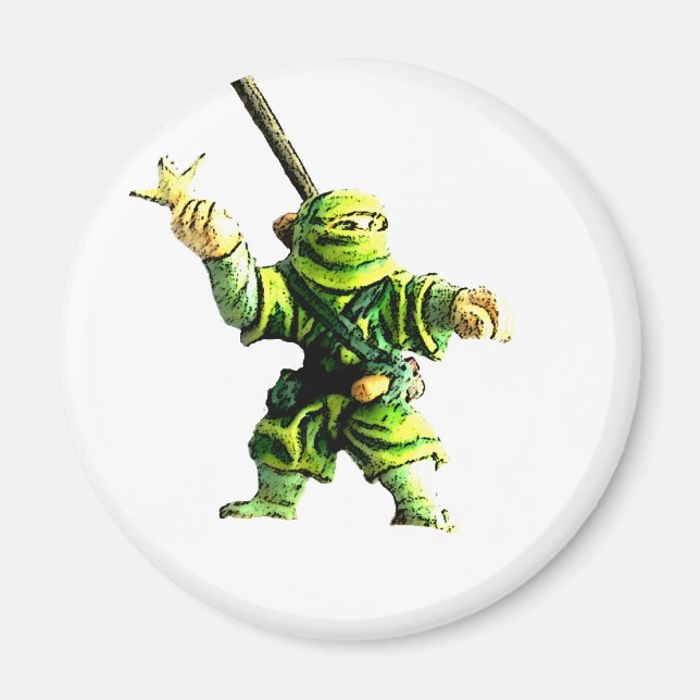 Aimant Ninja en vert (Devant)