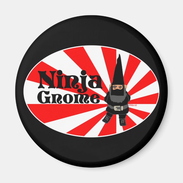 Aimant Ninja Gnome (Devant)