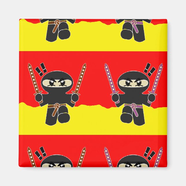 Aimant Ninjas en colère (Devant)