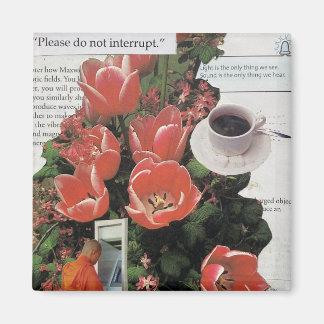 Aimant N'Interrompez Pas L'Argent Matin Café Thé Heure