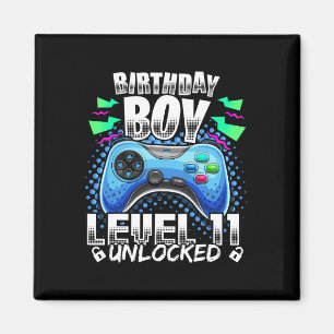 Aimant Niveau 11 Déverrouillé Jeu vidéo 11e Anniversaire