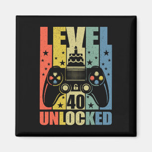 Aimant Niveau 40 Jeu vidéo déverrouillé Jeu 40e Anniversa