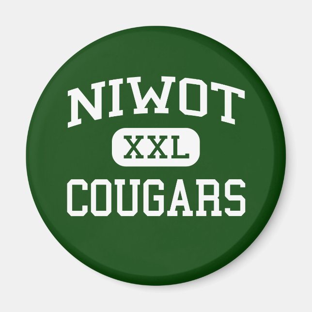 Aimant Niwot - Cougars - Lycée - Niwot Colorado (Devant)