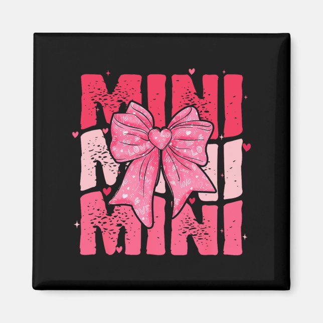 Aimant Nk Mini Coquette Bow Happy Valentine Day Mom Mot  (Devant)