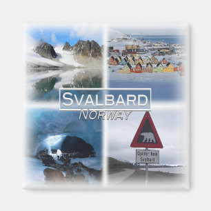 Aimant NO0166 Europe, Norvège, Îles Svalbard, réfrigérate