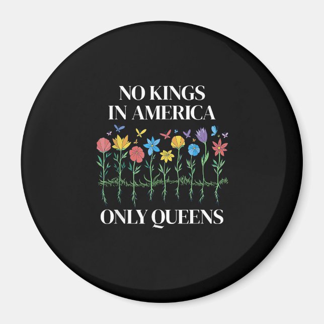 Aimant No Kings In America Only Queens Funny Queer Gay Pr (Devant)