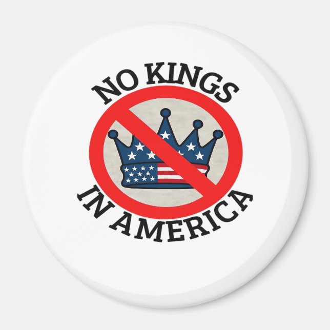 Aimant No Kings In America Retro Classic (Devant)
