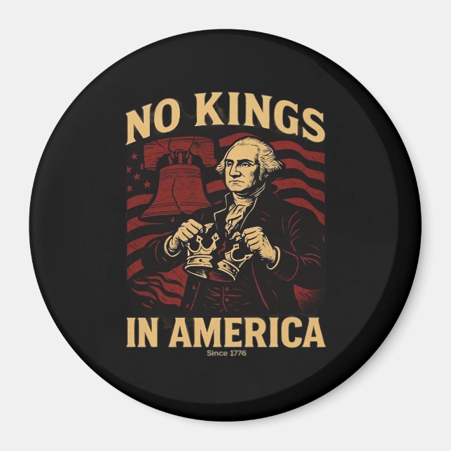 Aimant No Kings In America Since 1776 Anti-Donald Trumpp (Devant)