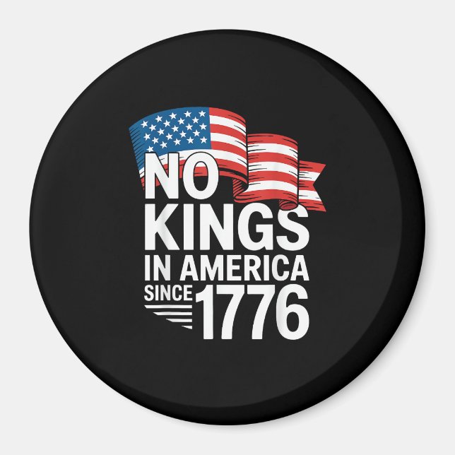 Aimant No Kings In America Since 1776 Protest Creative St (Devant)