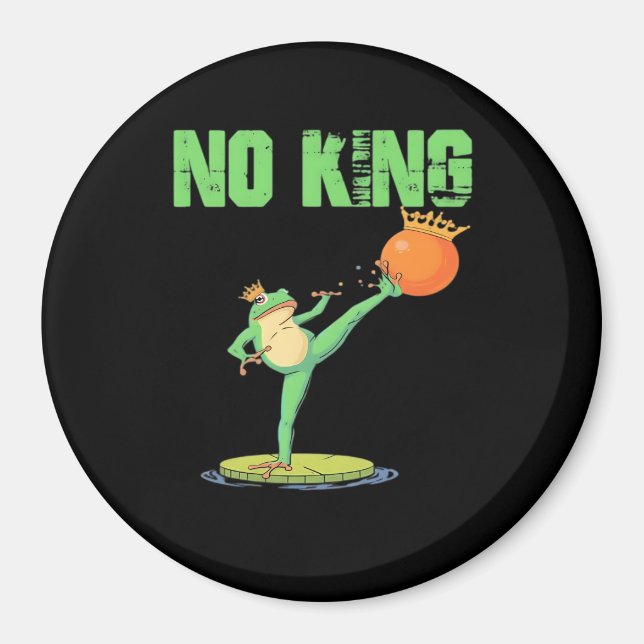 Aimant No Kings Portland Frog Protest – Funny Anti-Author (Devant)