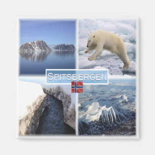 Aimant NO Spitsbergen - Svalbard - Fjord - Ours polaire -