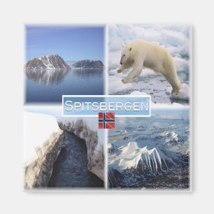 Aimant NO Spitsbergen - Svalbard - Fjord - Ours polaire -
