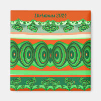 NOËL 2023 ~ 3D Fractal rouge vert blanc ~
