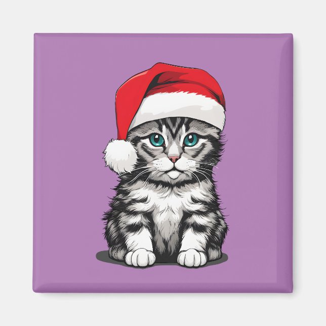 Aimant Noël à Kitten (Devant)