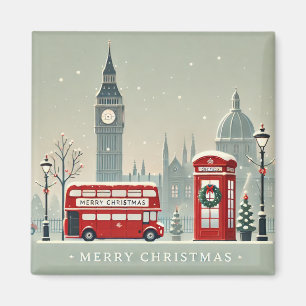 Aimant Noël à Londres Big Ben & Londres festif