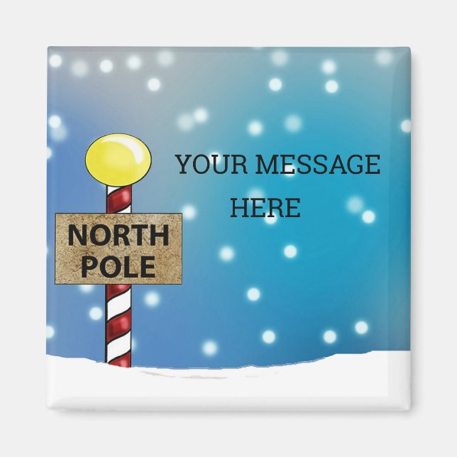 Aimant Noël au pôle Nord (Devant)