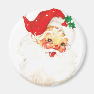 Aimant Noël au Vieux Père Noël du rétro Vintage