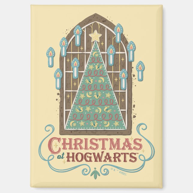 Aimant Noël chez HOGWARTS™ - Graphique de cookies (Recto)