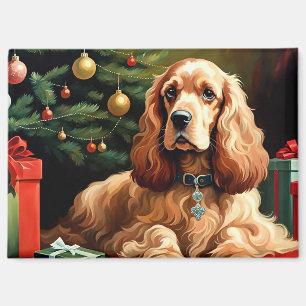 Aimant Noël Cocker Spaniel