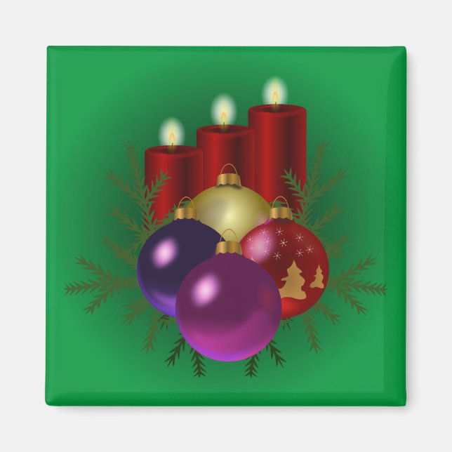 Aimant Noël coloré (Devant)