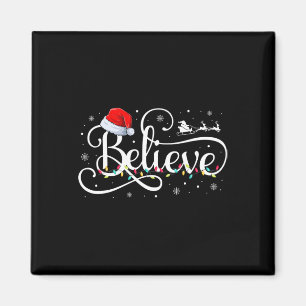 Aimant Noël Croire Père Noël Drôle Famille Matchin