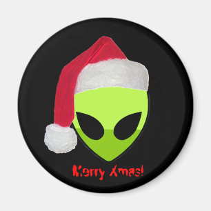 Aimant Noël d'alien !