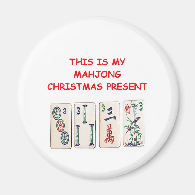 Aimant Noël de MAHJONG (Devant)