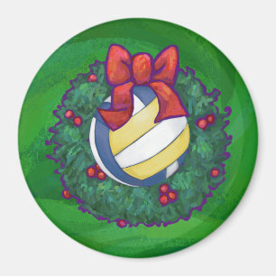 Aimant Noël de volley-ball