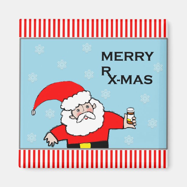 Aimant Noël du pharmacien (Devant)