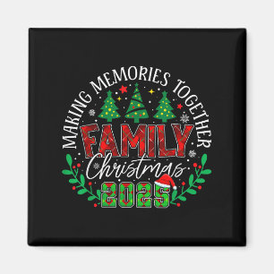 Aimant Noël en famille assorti 2025 Création de souvenirs