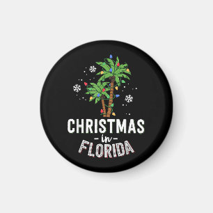 Aimant Noël En Floride Pont Les Palmiers Famille Va