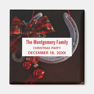 Aimant Noël équestre Hanging Horseshoe