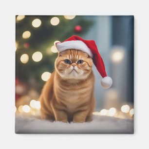 Aimant Noël Exotique Shorthair