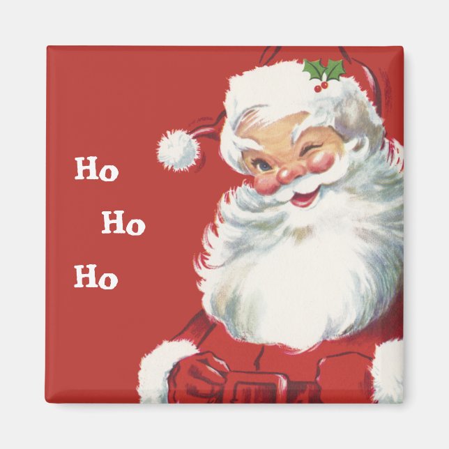 Aimant Noël, Jolly Santa Claus en train de couler (Devant)