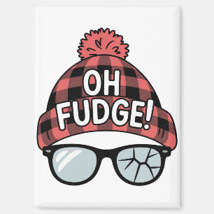 Aimant Noël Oh Fudge Vacances de Noël Humour de Fêtes 