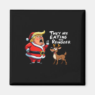 Aimant Noël Père Noël Trump Ils Mangent Le Roi