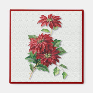 Aimant Noël Poinsettia