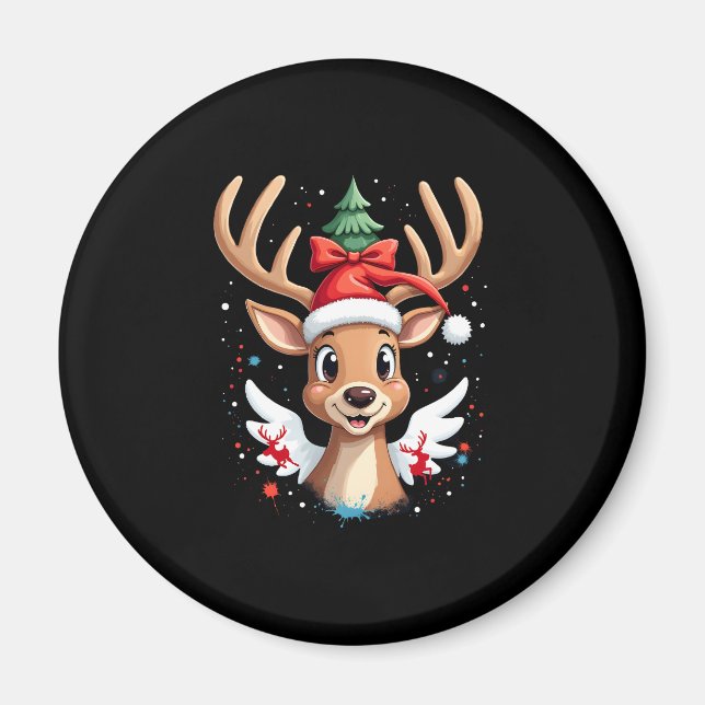 Aimant noël Reindeer (4) (Devant)