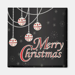 Aimant Noël rouge vif