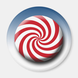 Aimant Noël Vacances hiver Pepperment Candy