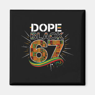 Aimant Noir 67 Mois de l'histoire des Noirs Six Sept Mème